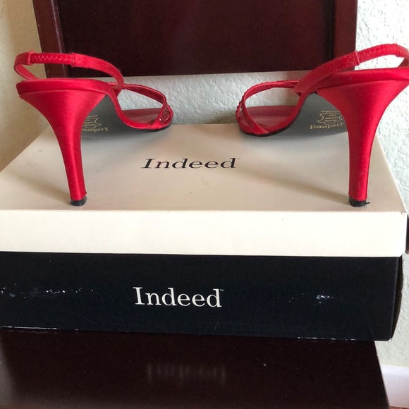 Red Satin Shoes - Picture 4 of 4